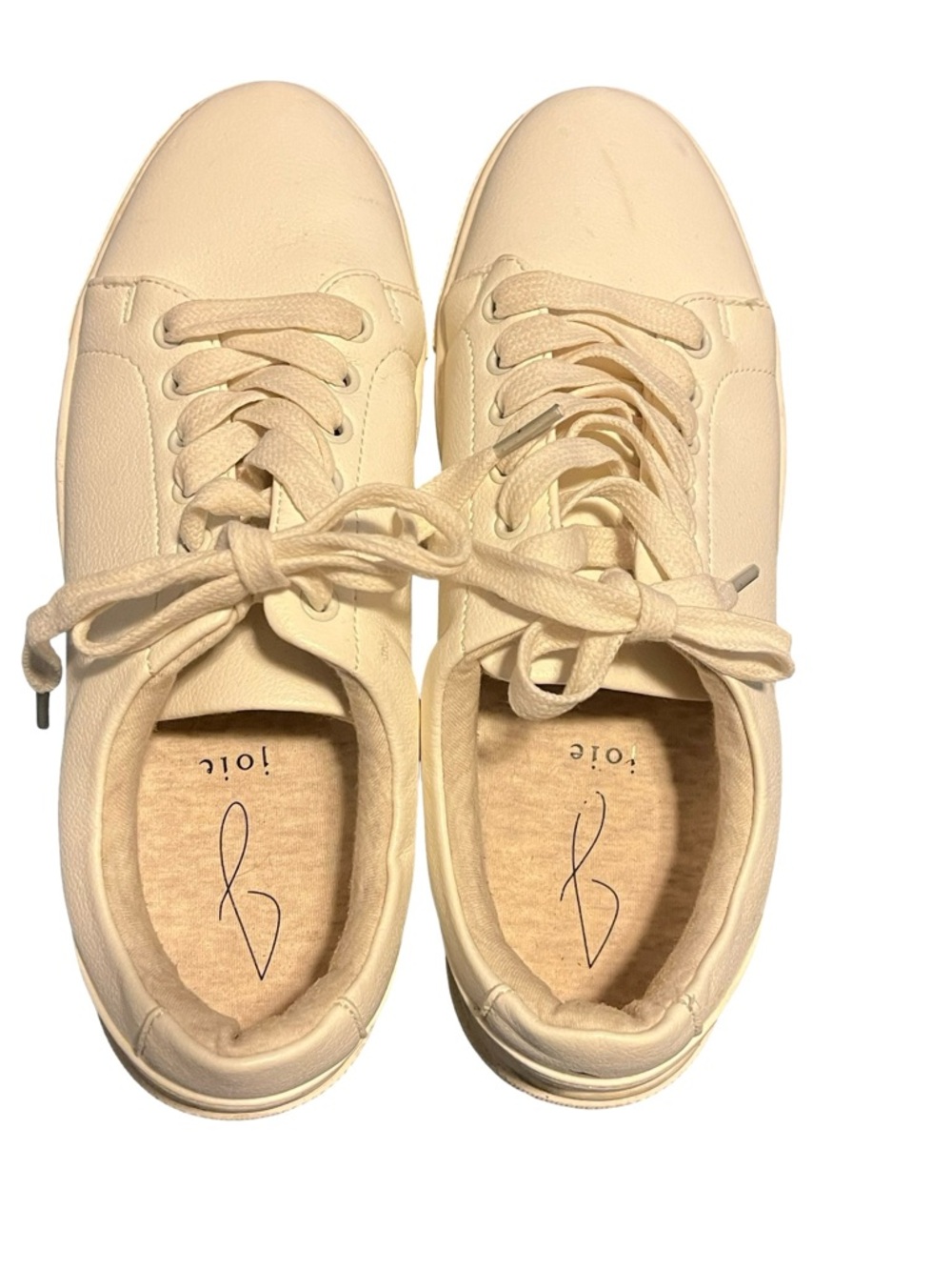 Joie Harvard Ladies 7.5 White Sneakers
